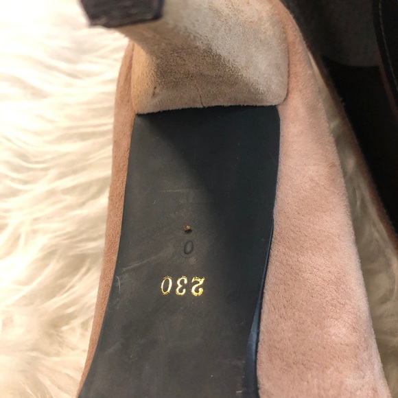 Czerny women’s suede peep toe heels Korean sz 230 - Picture 4 of 6